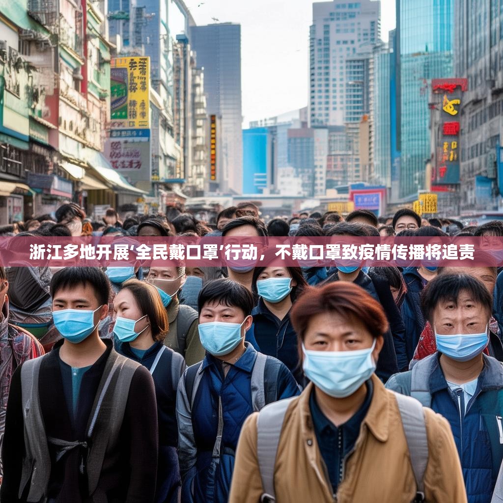 浙江多地开展‘全民戴口罩’行动，不戴口罩致疫情传播将追责