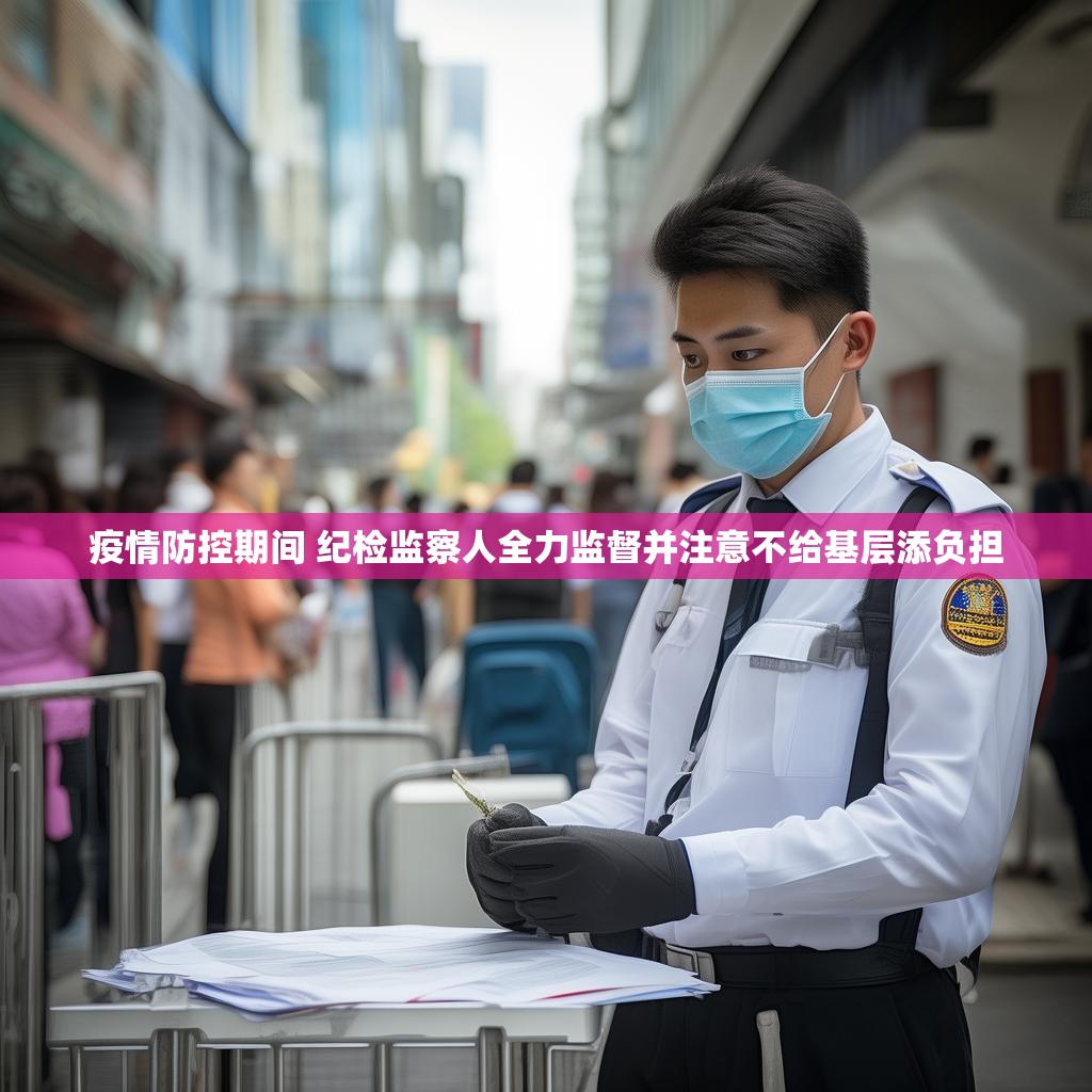 疫情防控期间 纪检监察人全力监督并注意不给基层添负担