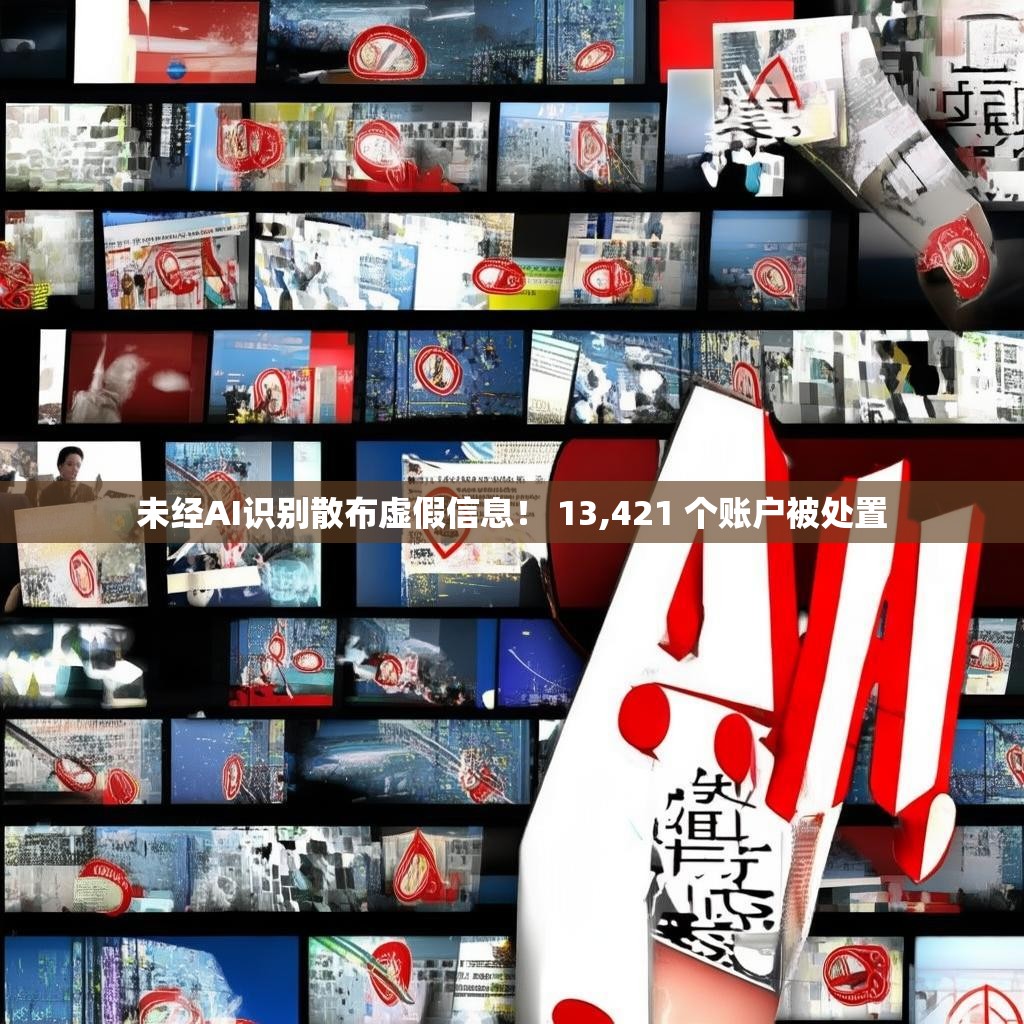 未经AI识别散布虚假信息！ 13,421 个账户被处置