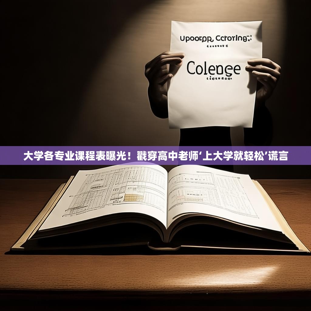 大学各专业课程表曝光!戳穿高中老师‘上大学就轻松’谎言