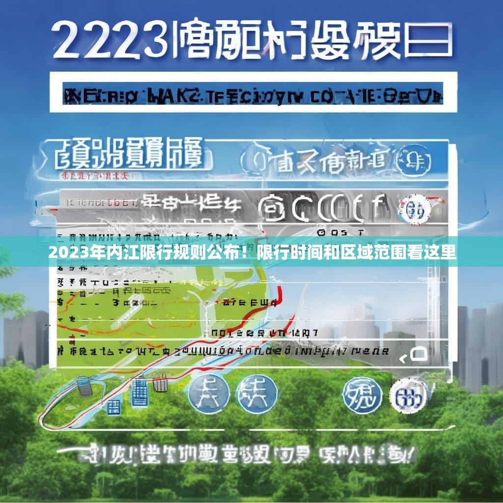 2023年内江限行规则公布！限行时间和区域范围看这里