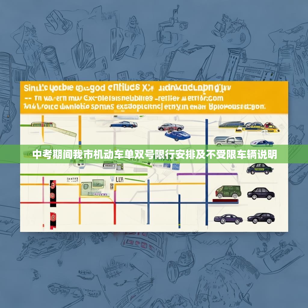 中考期间我市机动车单双号限行安排及不受限车辆说明