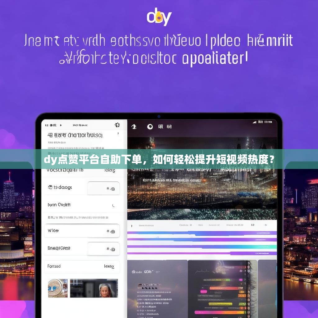 dy点赞平台自助下单，如何轻松提升短视频热度？