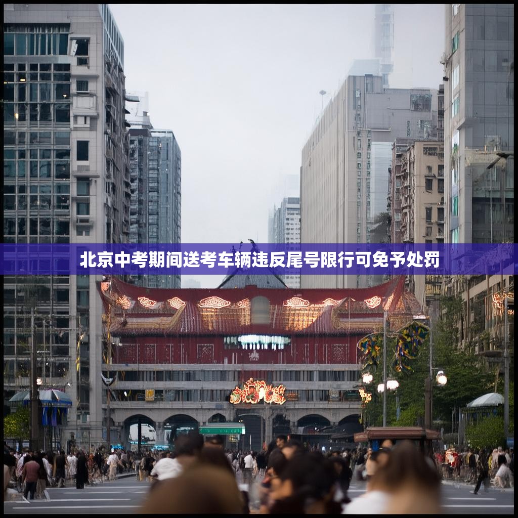 北京中考期间送考车辆违反尾号限行可免予处罚