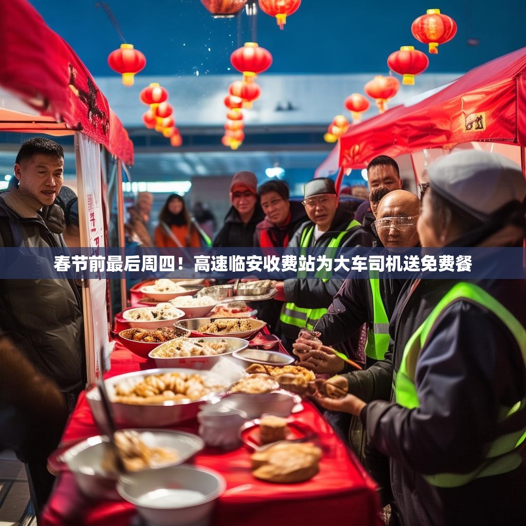 春节前最后周四！高速临安收费站为大车司机送免费餐