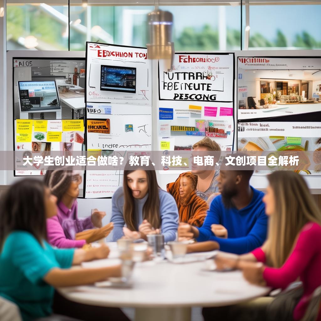 大学生创业适合做啥？教育、科技、电商、文创项目全解析