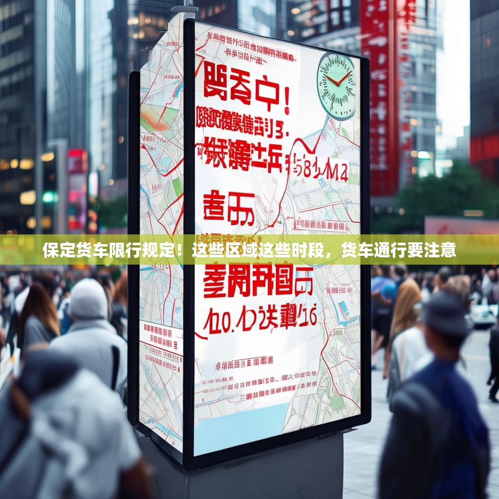 保定货车限行规定！这些区域这些时段，货车通行要注意