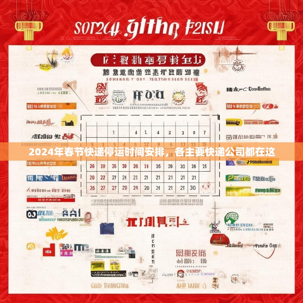 2024年春节快递停运时间安排，各主要快递公司都在这