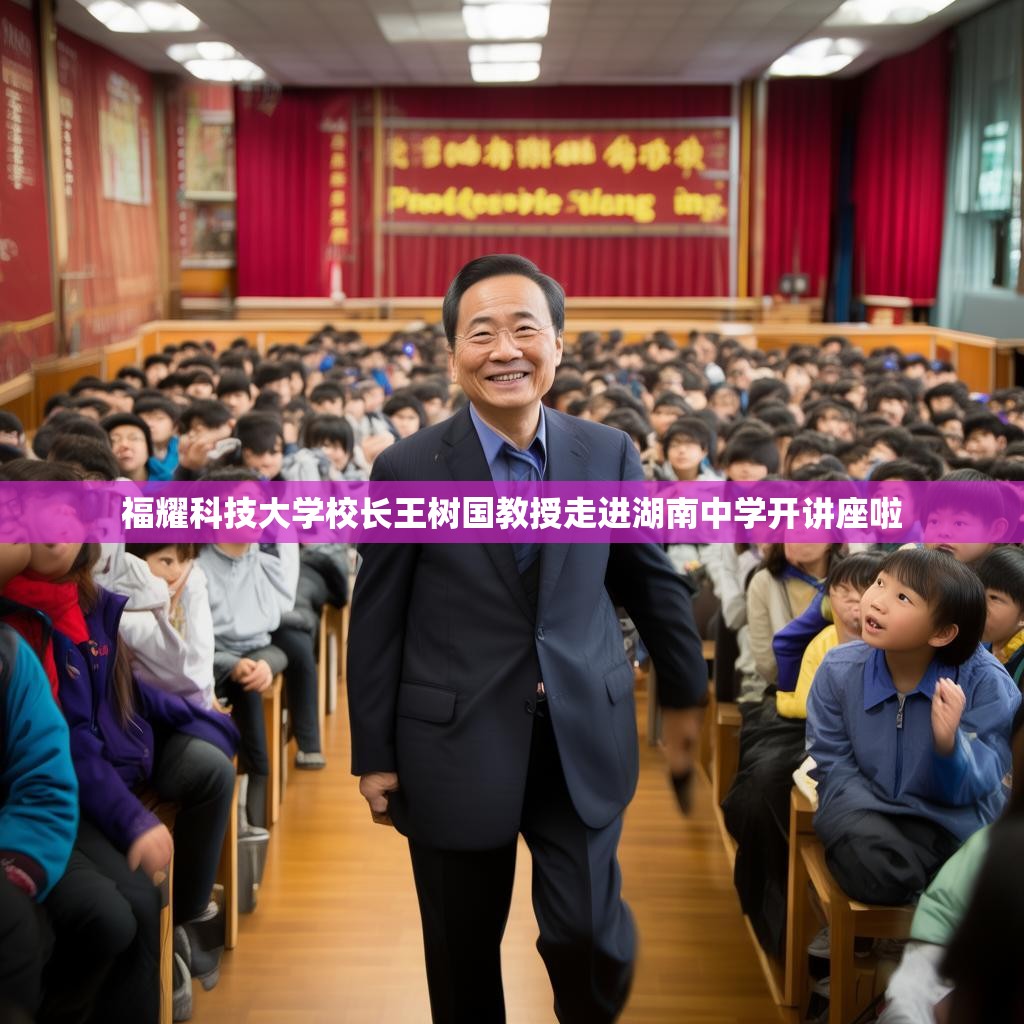 福耀科技大学校长王树国教授走进湖南中学开讲座啦