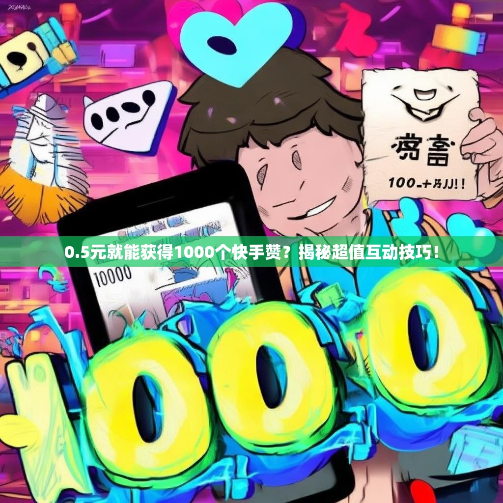 0.5元就能获得1000个快手赞？揭秘超值互动技巧！