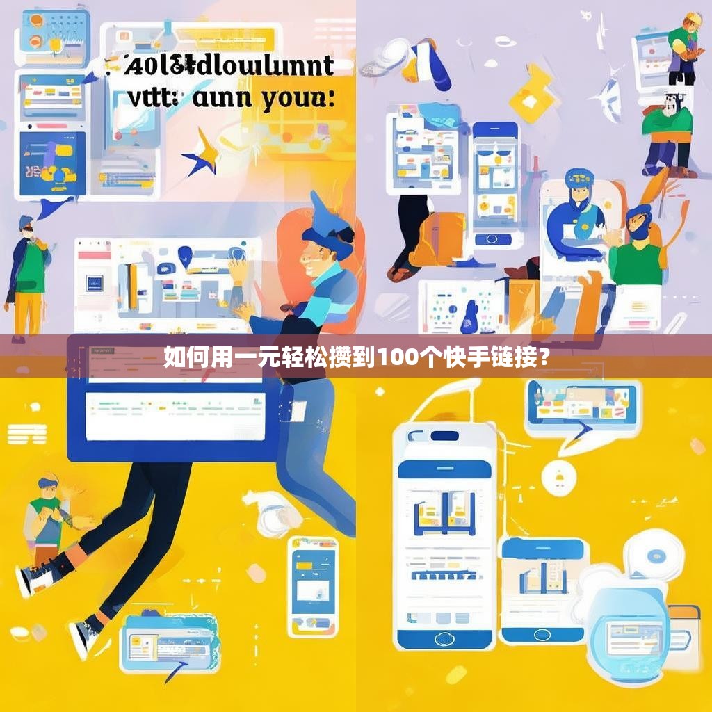如何用一元轻松攒到100个快手链接？