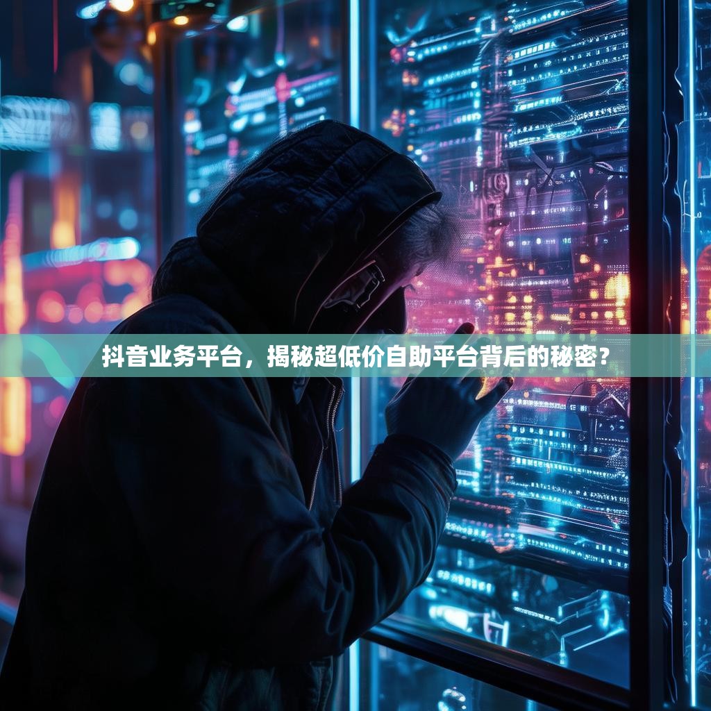 抖音业务平台，揭秘超低价自助平台背后的秘密？