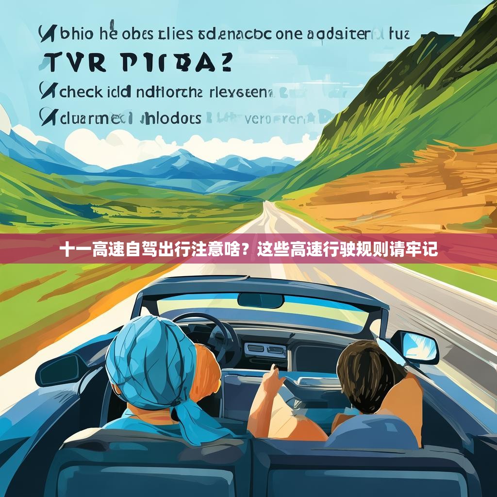 十一高速自驾出行注意啥？这些高速行驶规则请牢记