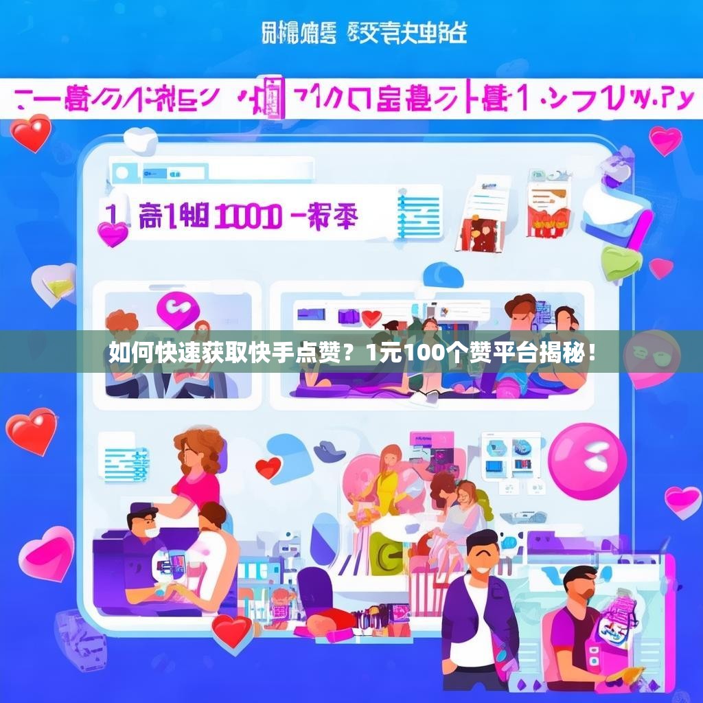 如何快速获取快手点赞？1元100个赞平台揭秘！