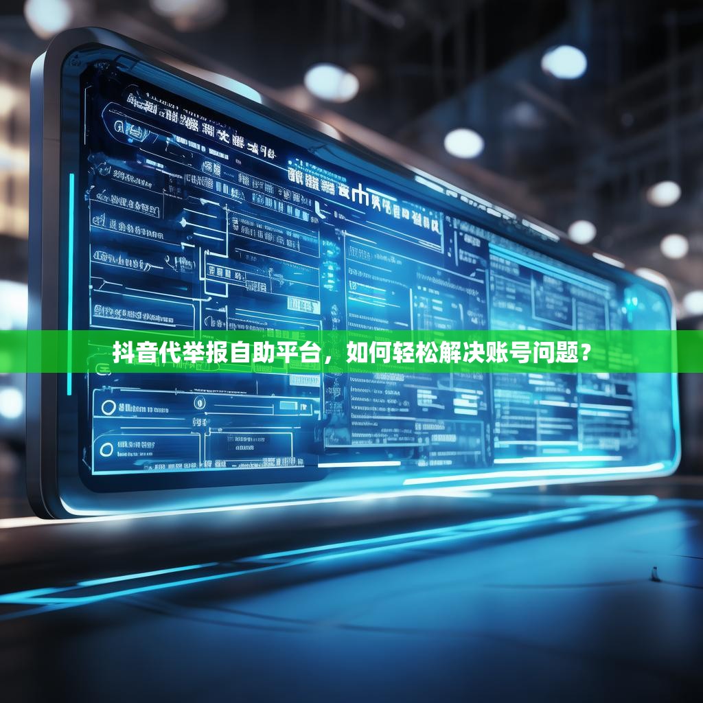 抖音代举报自助平台，如何轻松解决账号问题？
