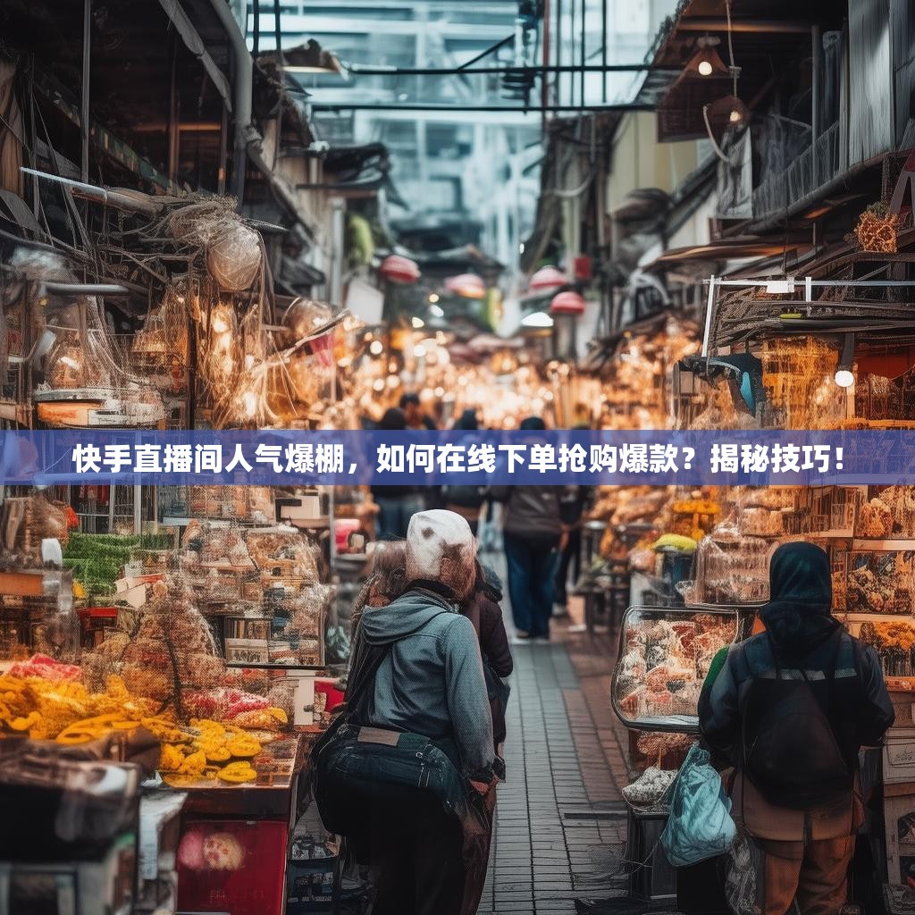 快手直播间人气爆棚，如何在线下单抢购爆款？揭秘技巧！