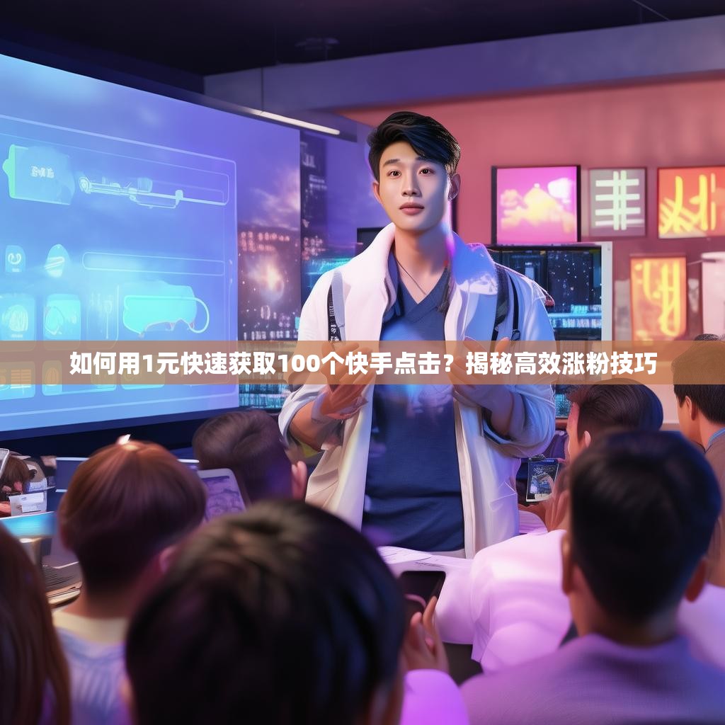 如何用1元快速获取100个快手点击？揭秘高效涨粉技巧