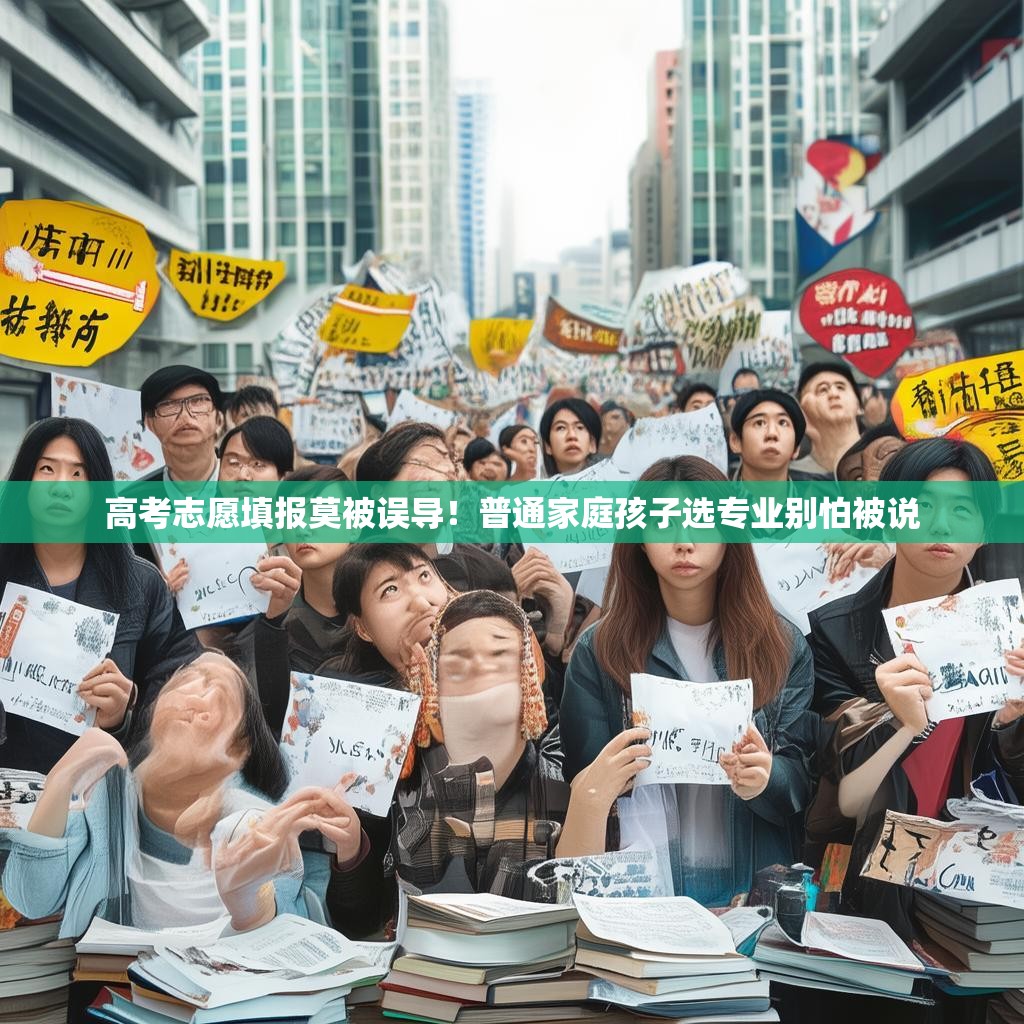 高考志愿填报莫被误导！普通家庭孩子选专业别怕被说