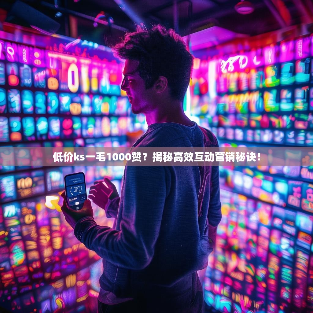 低价ks一毛1000赞？揭秘高效互动营销秘诀！