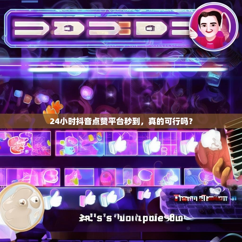 24小时抖音点赞平台秒到,真的可行吗?