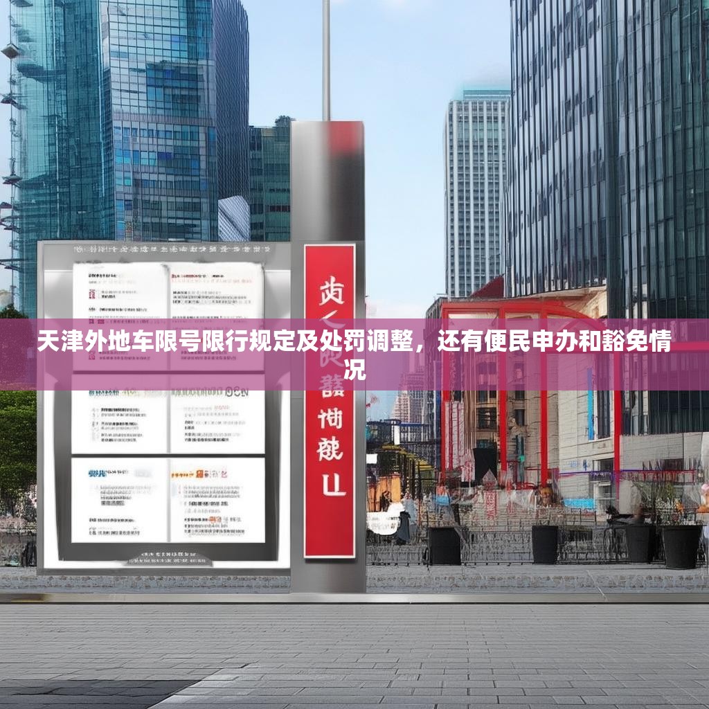天津外地车限号限行规定及处罚调整，还有便民申办和豁免情况