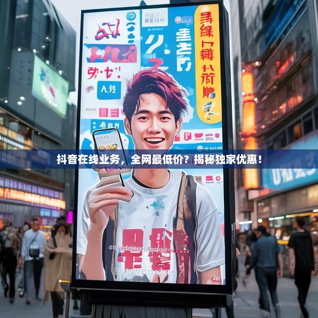 抖音在线业务,全网最低价?揭秘独家优惠!