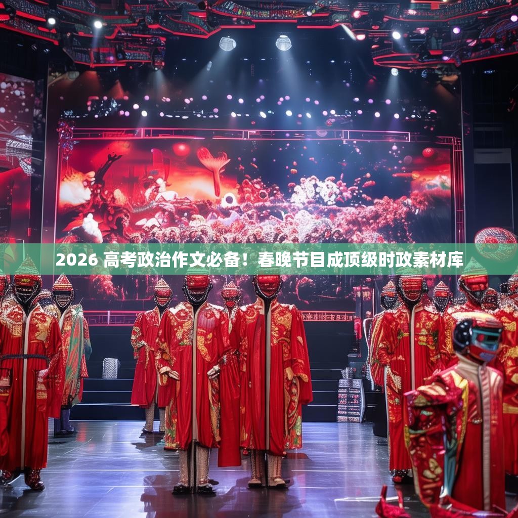 2026 高考政治作文必备！春晚节目成顶级时政素材库