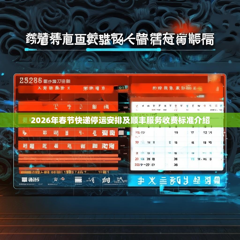 2026年春节快递停运安排及顺丰服务收费标准介绍