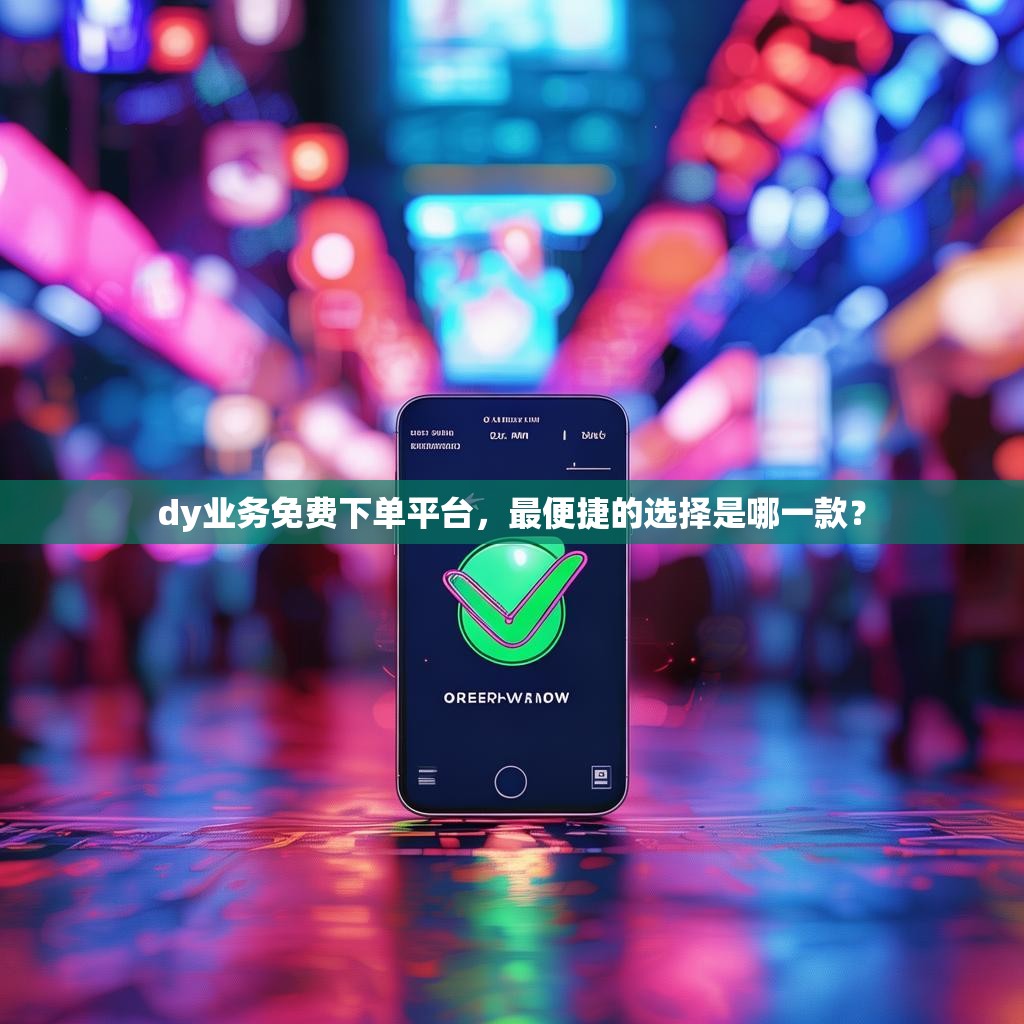 dy业务免费下单平台，最便捷的选择是哪一款？