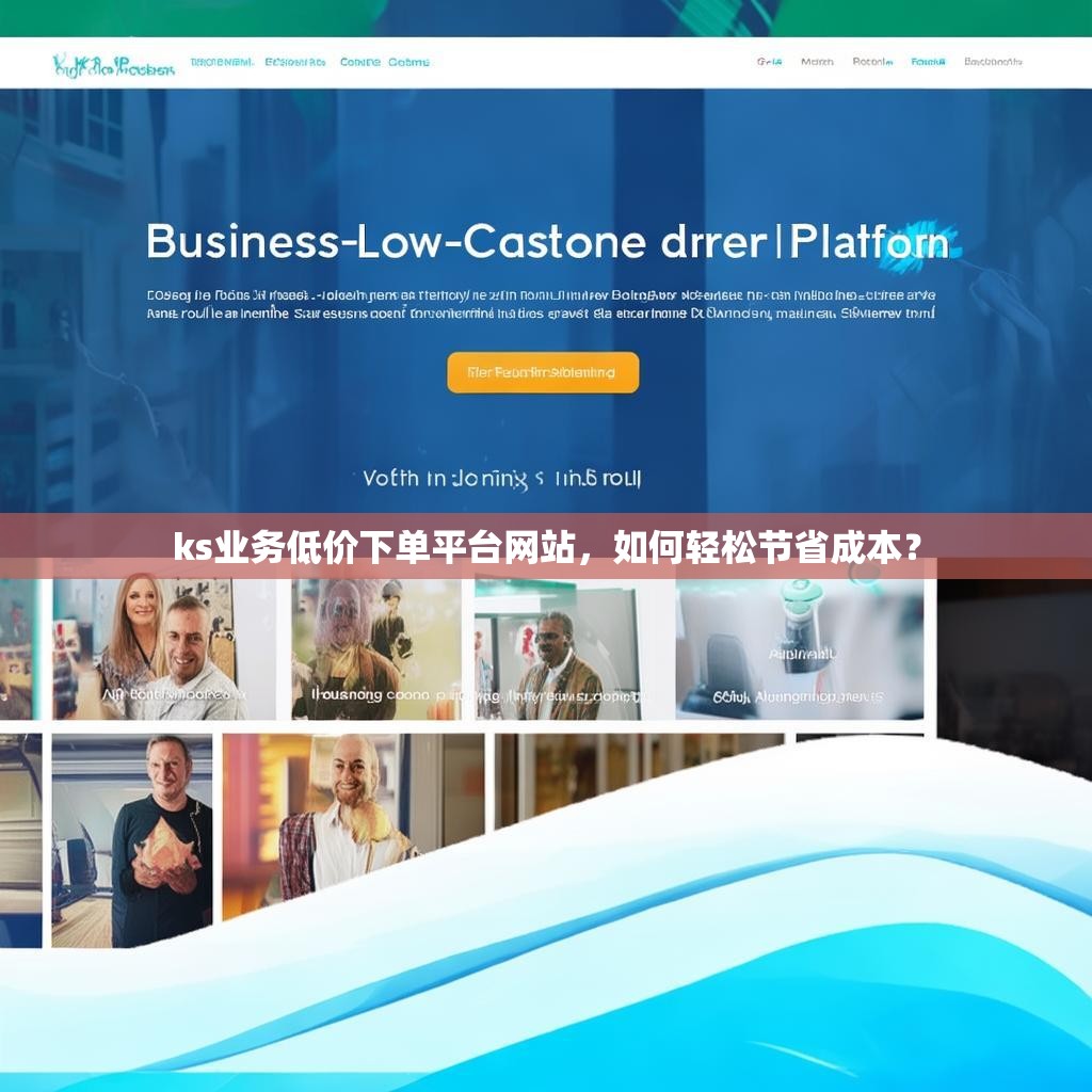 ks业务低价下单平台网站，如何轻松节省成本？