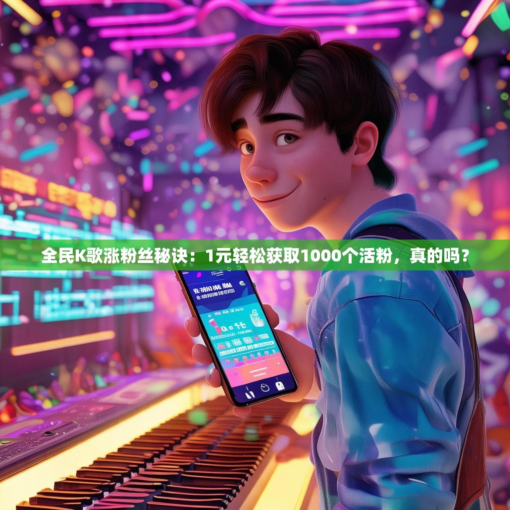 全民K歌涨粉丝秘诀:1元轻松获取1000个活粉,真的吗?
