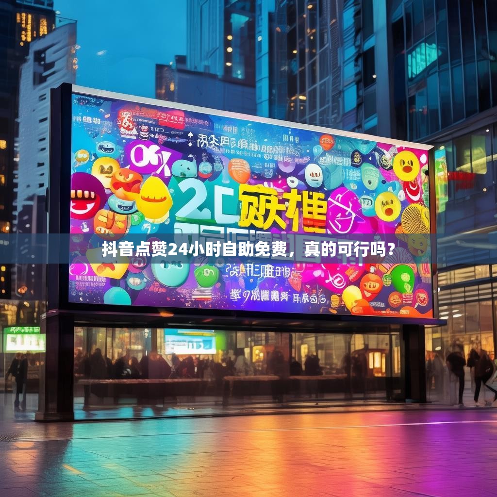 抖音点赞24小时自助免费，真的可行吗？