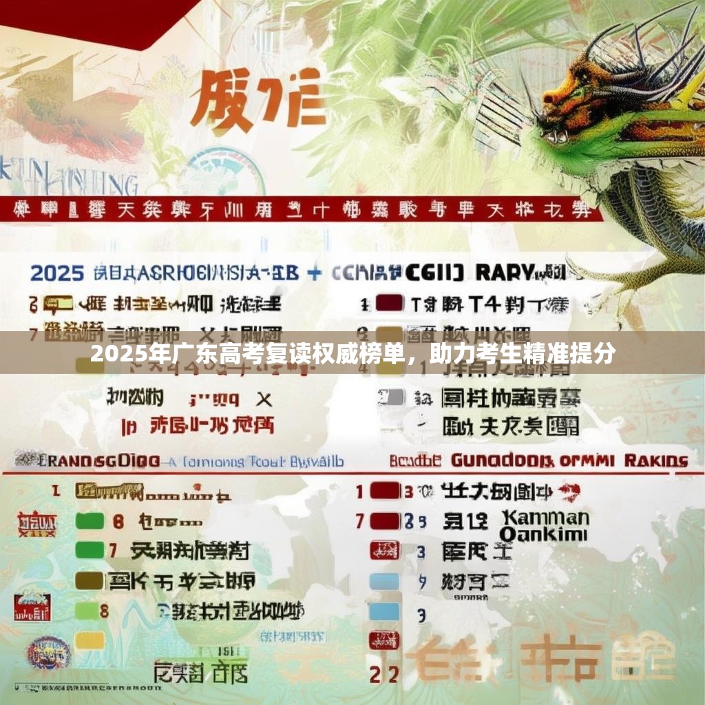 2025年广东高考复读权威榜单，助力考生精准提分