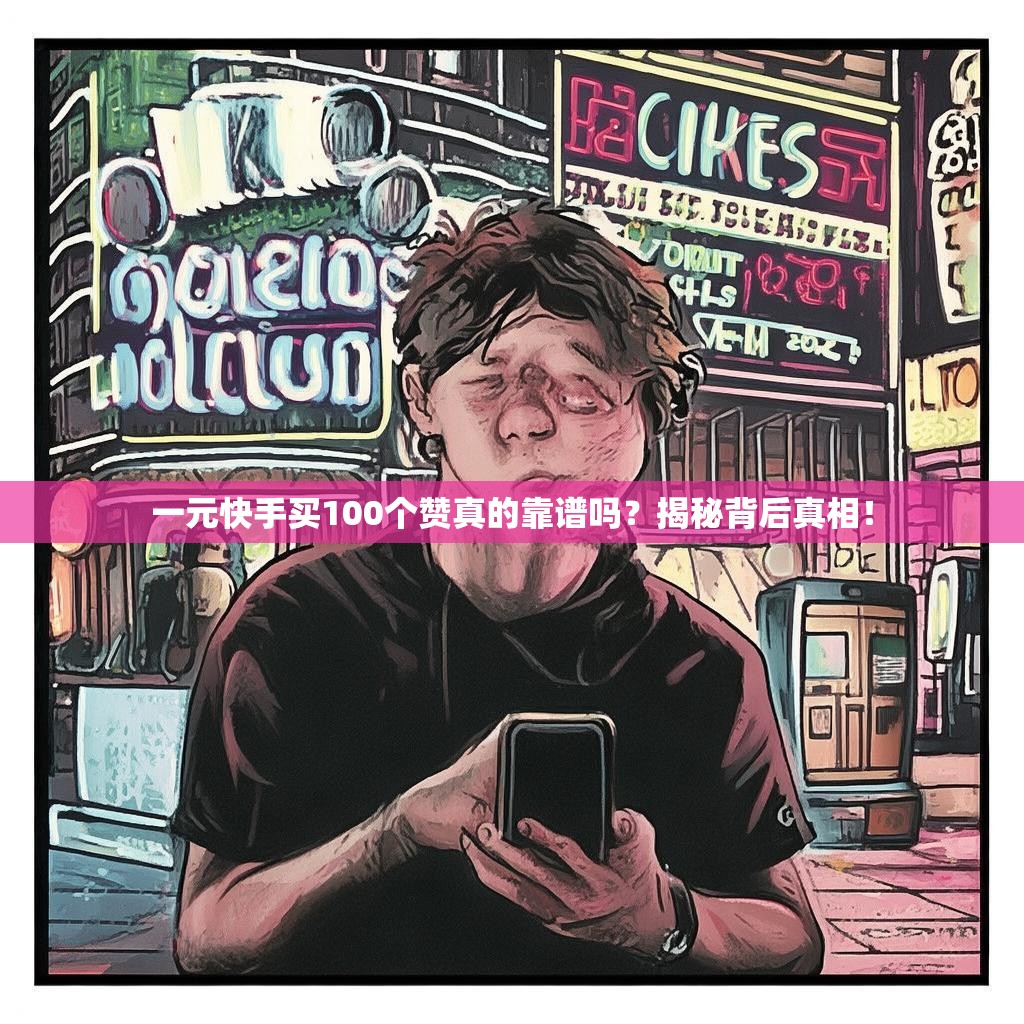 一元快手买100个赞真的靠谱吗？揭秘背后真相！