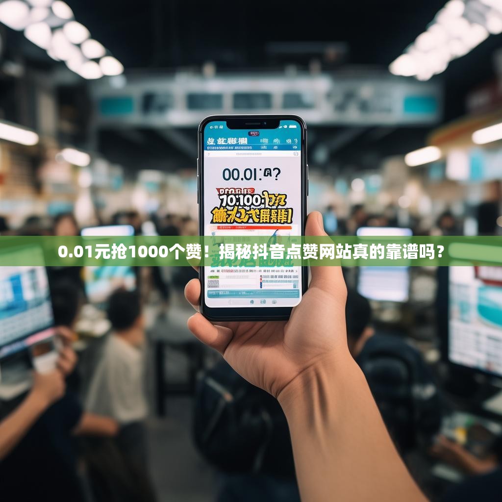 0.01元抢1000个赞！揭秘抖音点赞网站真的靠谱吗？