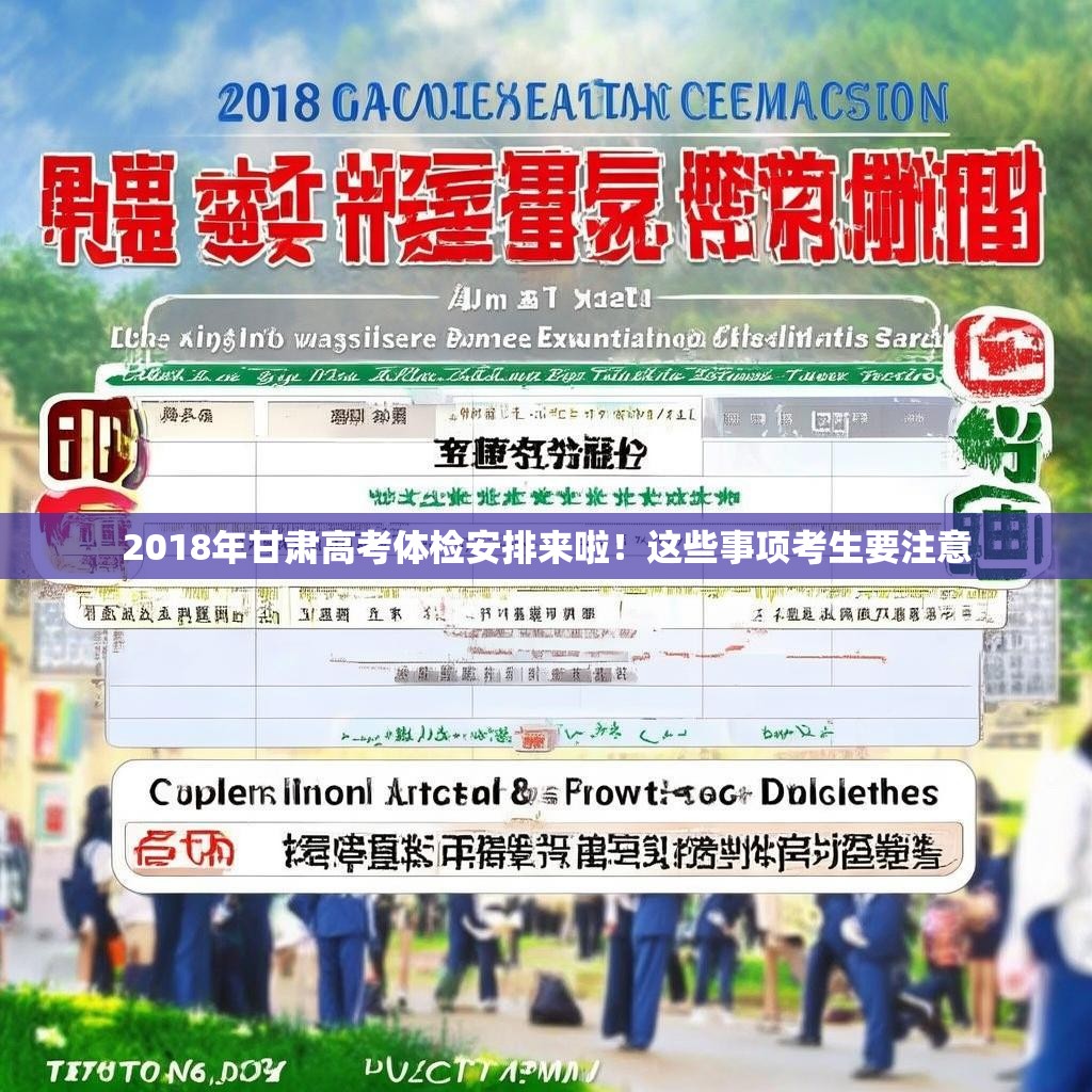 2018年甘肃高考体检安排来啦！这些事项考生要注意
