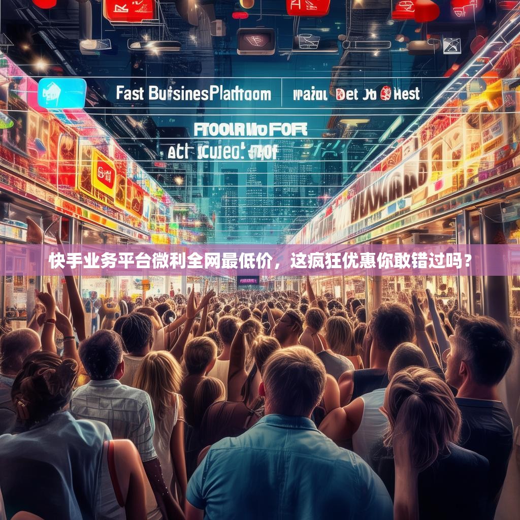 快手业务平台微利全网最低价，这疯狂优惠你敢错过吗？