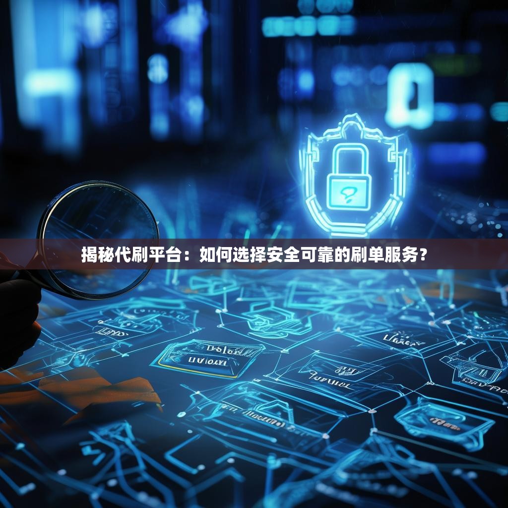 揭秘代刷平台：如何选择安全可靠的刷单服务？
