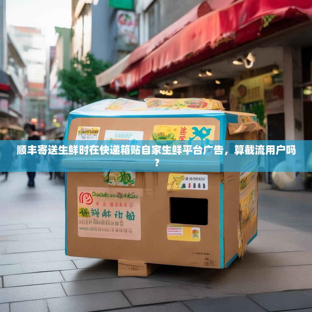 顺丰寄送生鲜时在快递箱贴自家生鲜平台广告，算截流用户吗？