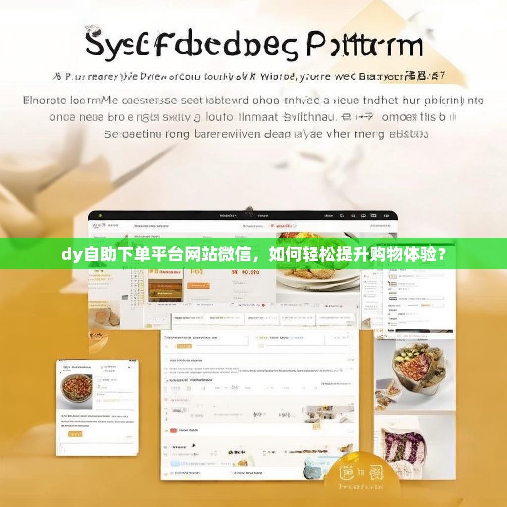 dy自助下单平台网站微信，如何轻松提升购物体验？
