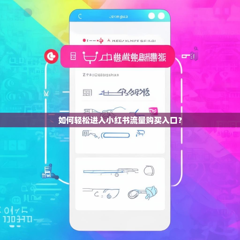 如何轻松进入小红书流量购买入口？