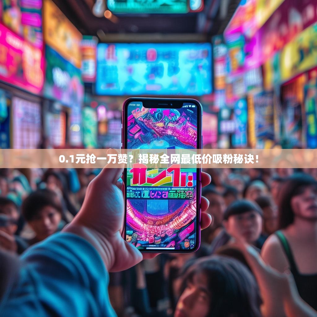 0.1元抢一万赞？揭秘全网最低价吸粉秘诀！
