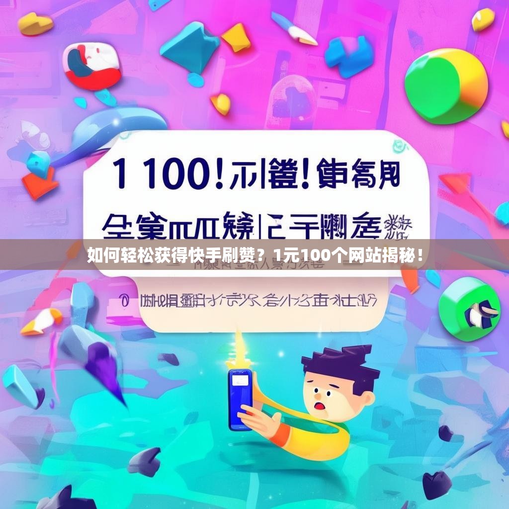 如何轻松获得快手刷赞？1元100个网站揭秘！