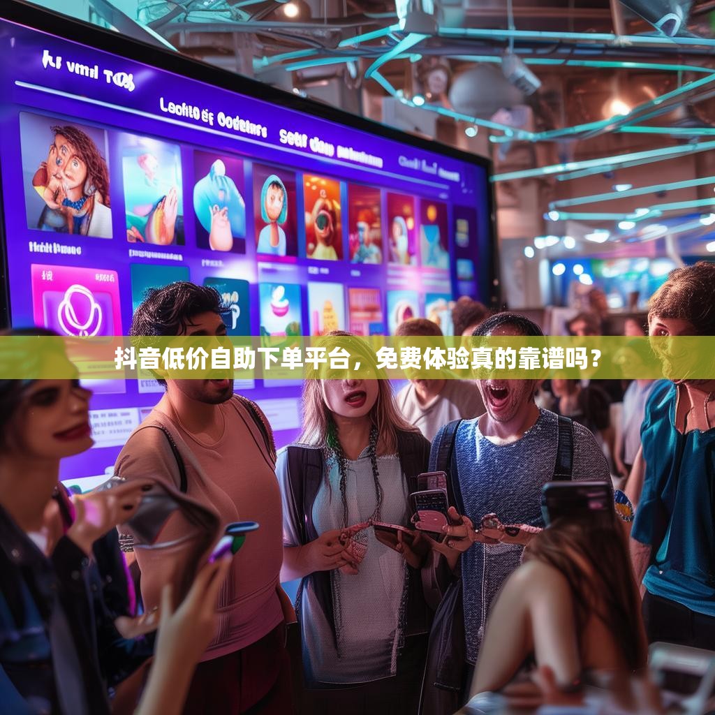 抖音低价自助下单平台，免费体验真的靠谱吗？