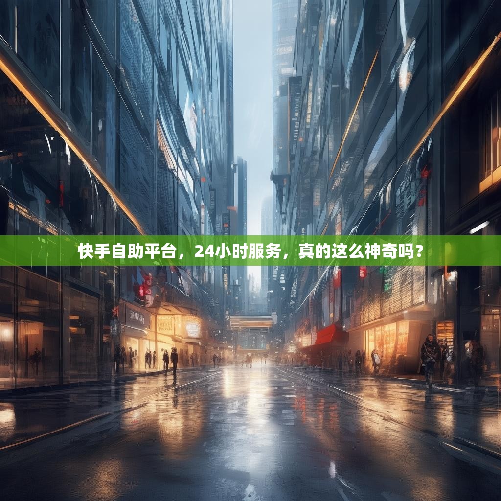 快手自助平台，24小时服务，真的这么神奇吗？