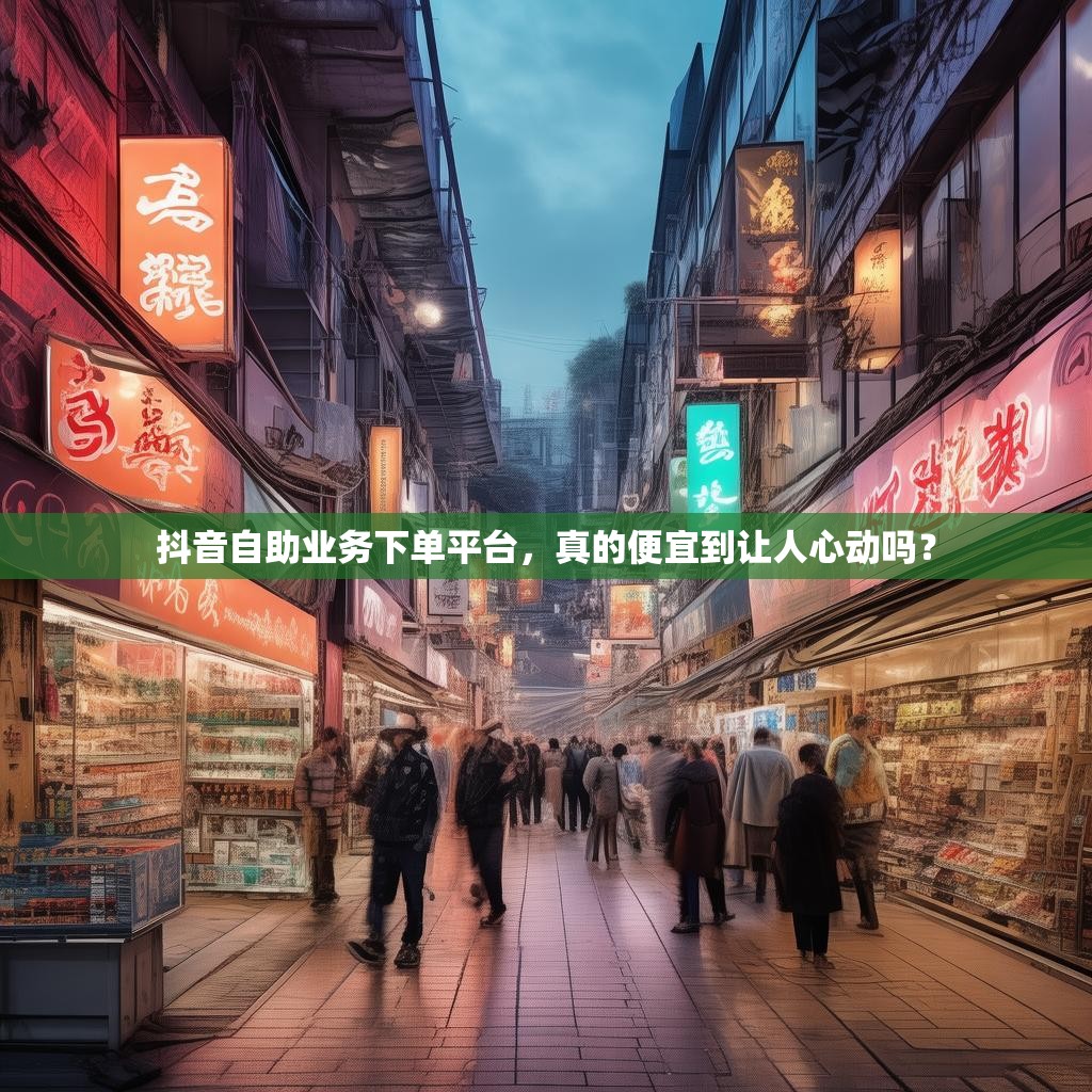 抖音自助业务下单平台，真的便宜到让人心动吗？