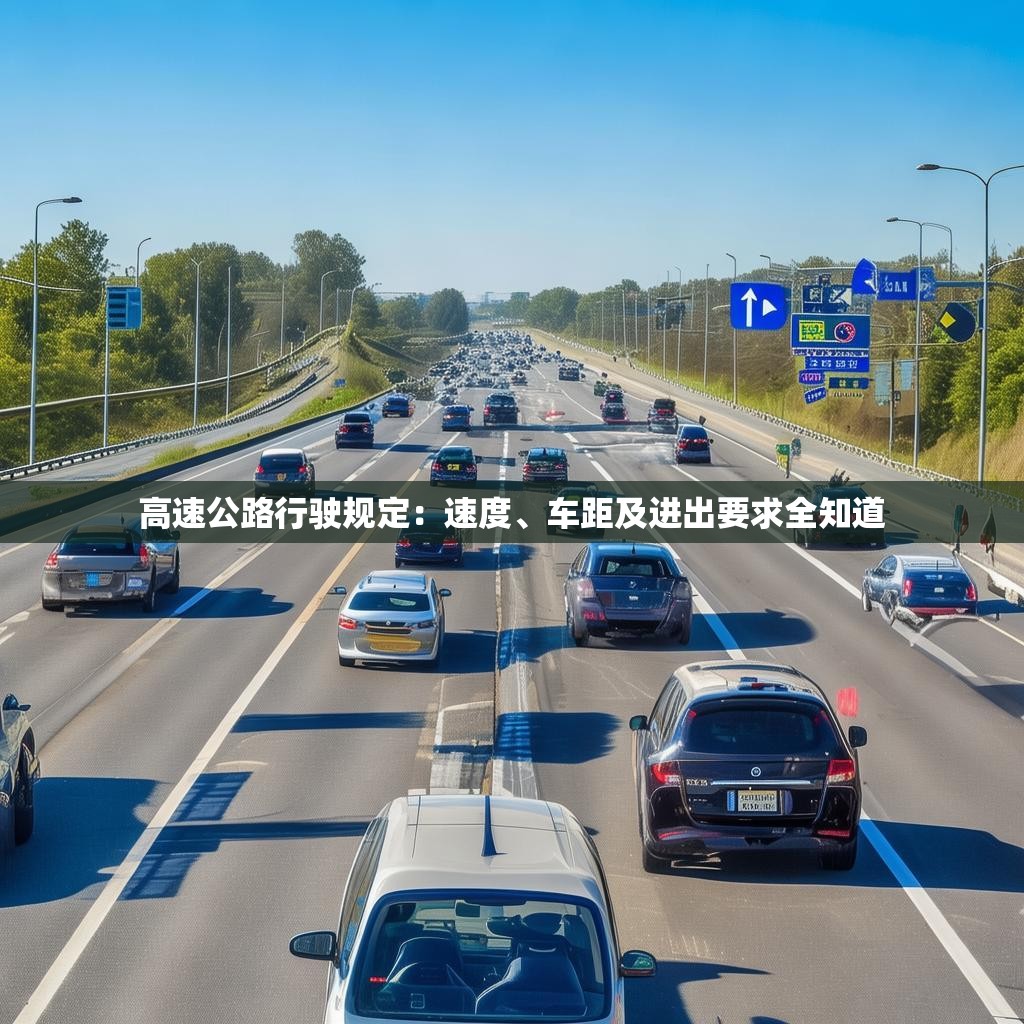 高速公路行驶规定：速度、车距及进出要求全知道