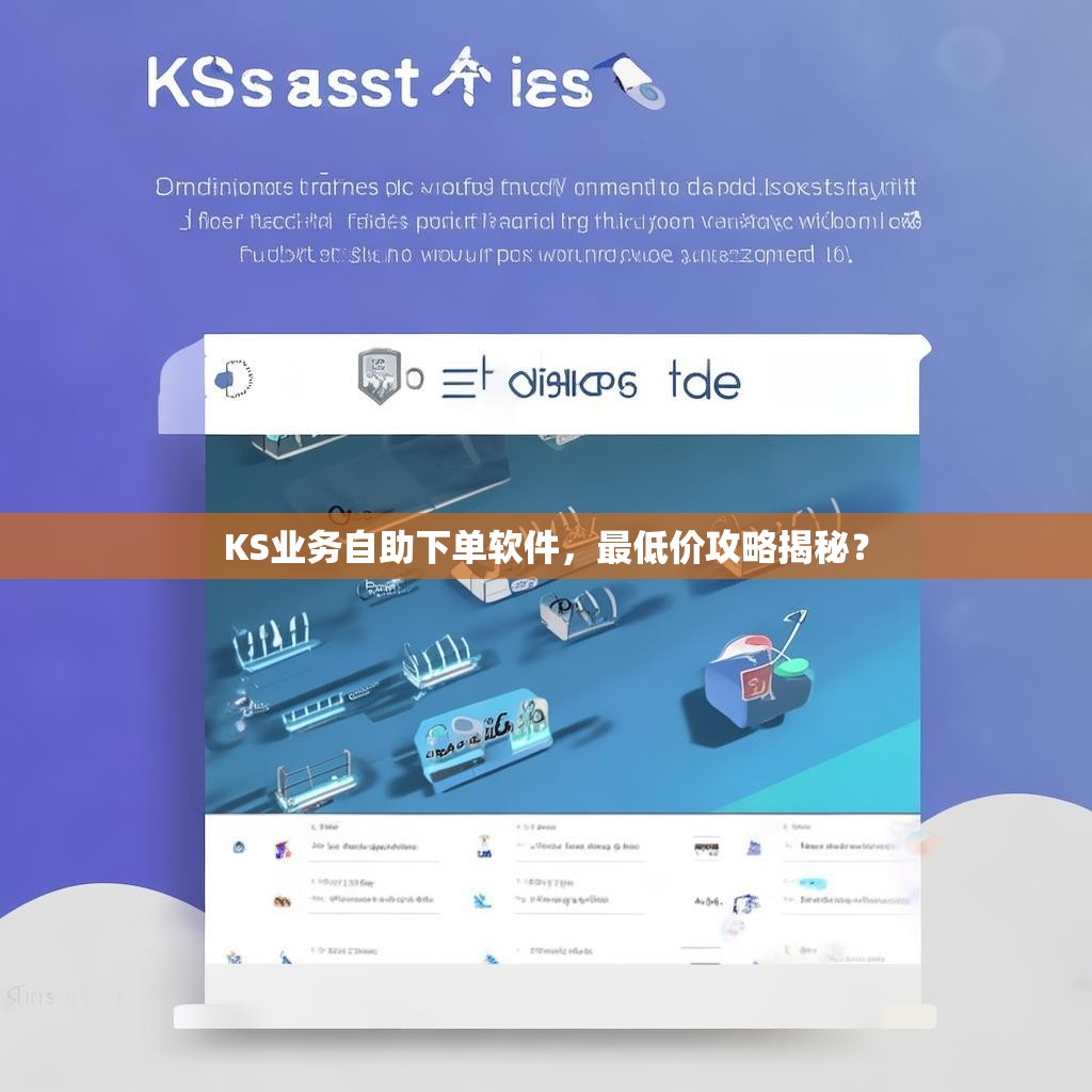 KS业务自助下单软件，最低价攻略揭秘？