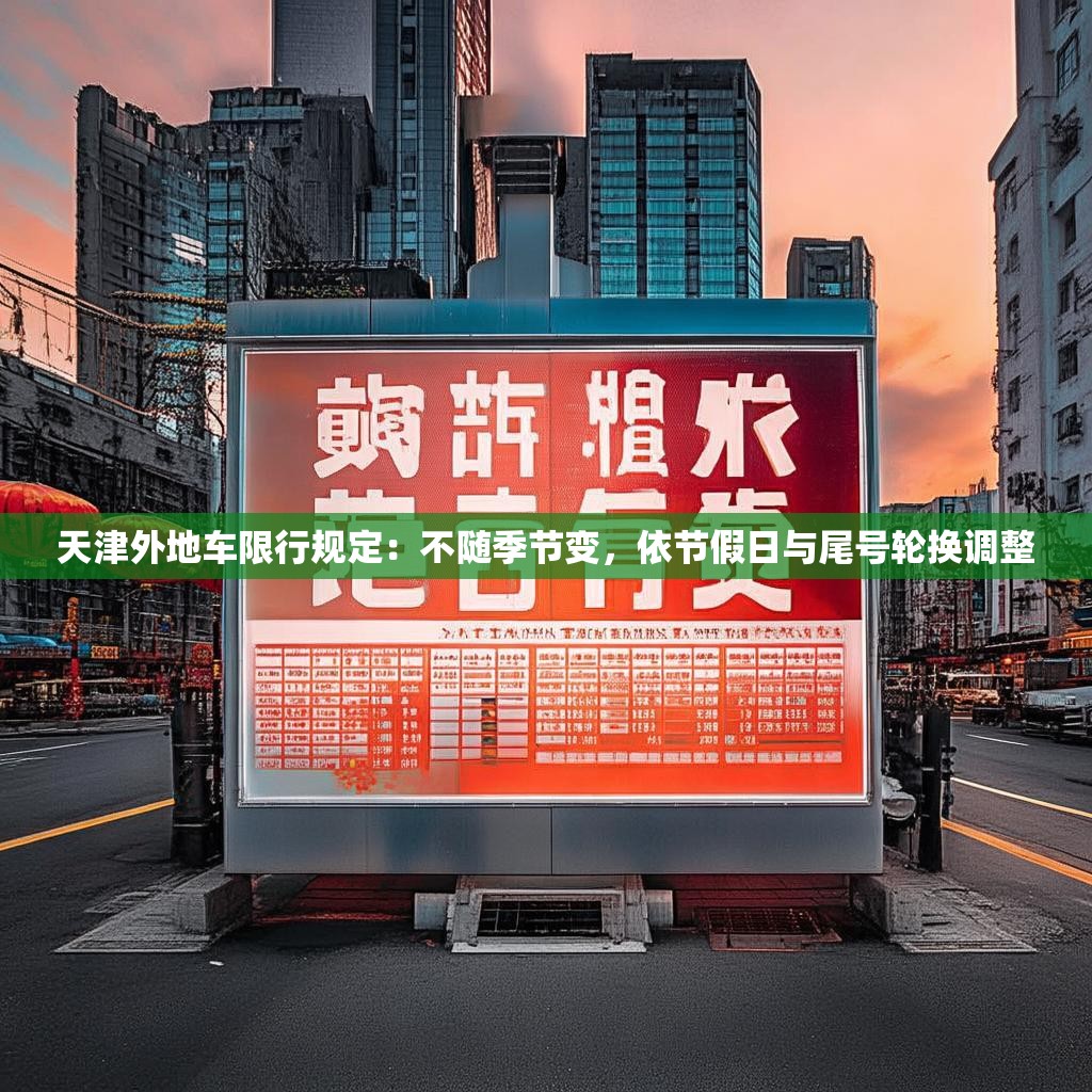 天津外地车限行规定：不随季节变，依节假日与尾号轮换调整