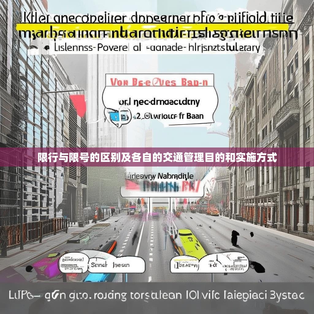 限行与限号的区别及各自的交通管理目的和实施方式
